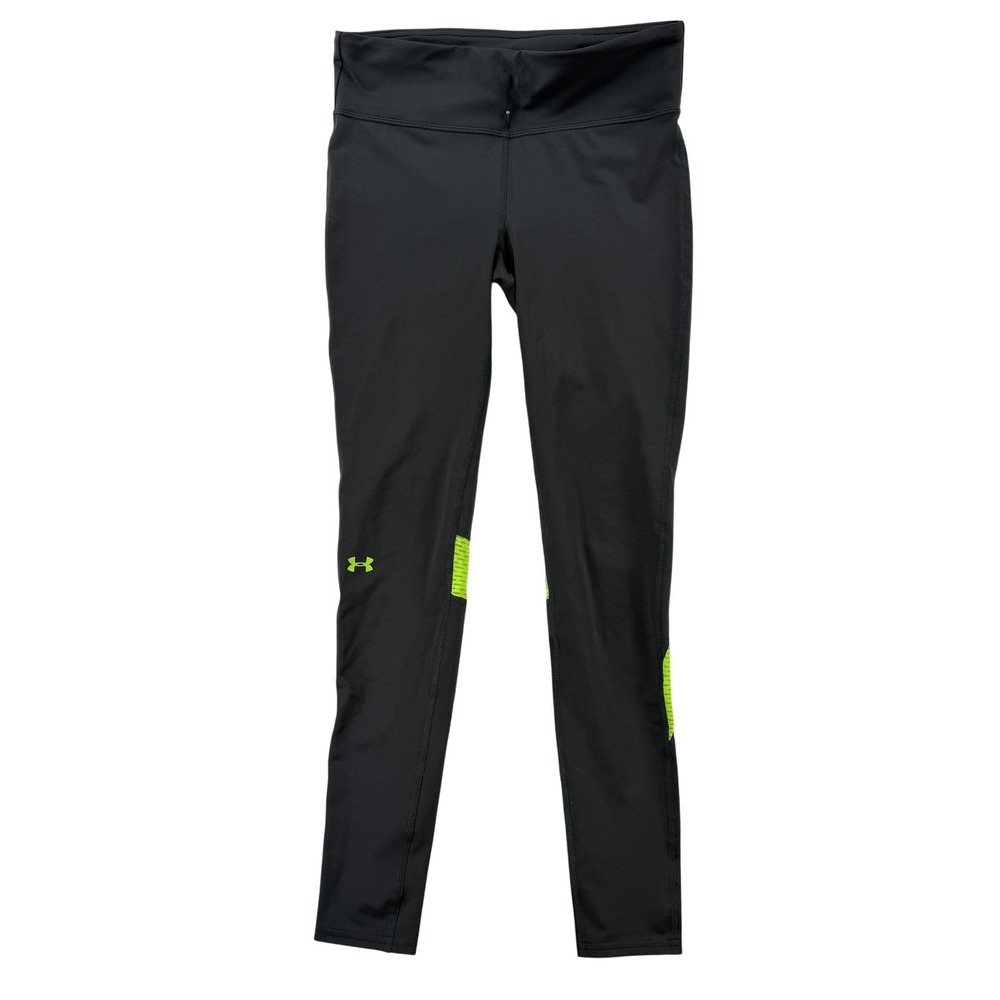 Under Armour Leggings Womens Small Black Compression HeatGear Running Gym